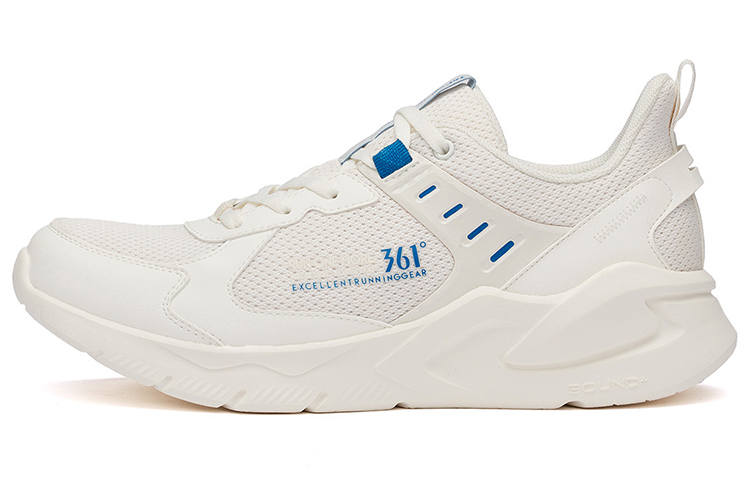 361° Cushioning Slip Resistant Abrasion Resistant Breathable Lightweight Low top Running Shoes Men's Feather White