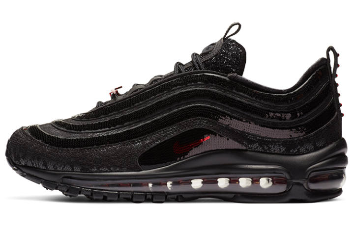 Nike Nike Air Max 97 Sequin Black Red Women's
