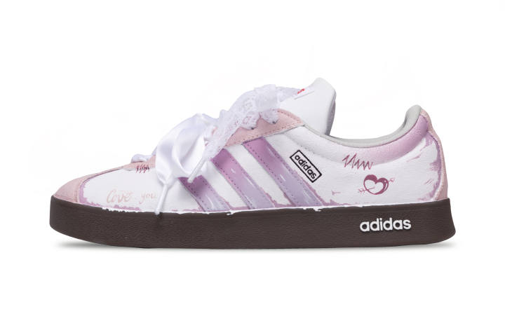 Adidas Adidas VL COURT 2.0 Light Lilac Slip Resistant, Abrasion Resistant, Lightweight