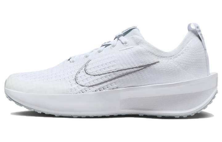Nike Nike Interact Run White Pure Platinum Metallic Silver Women's
