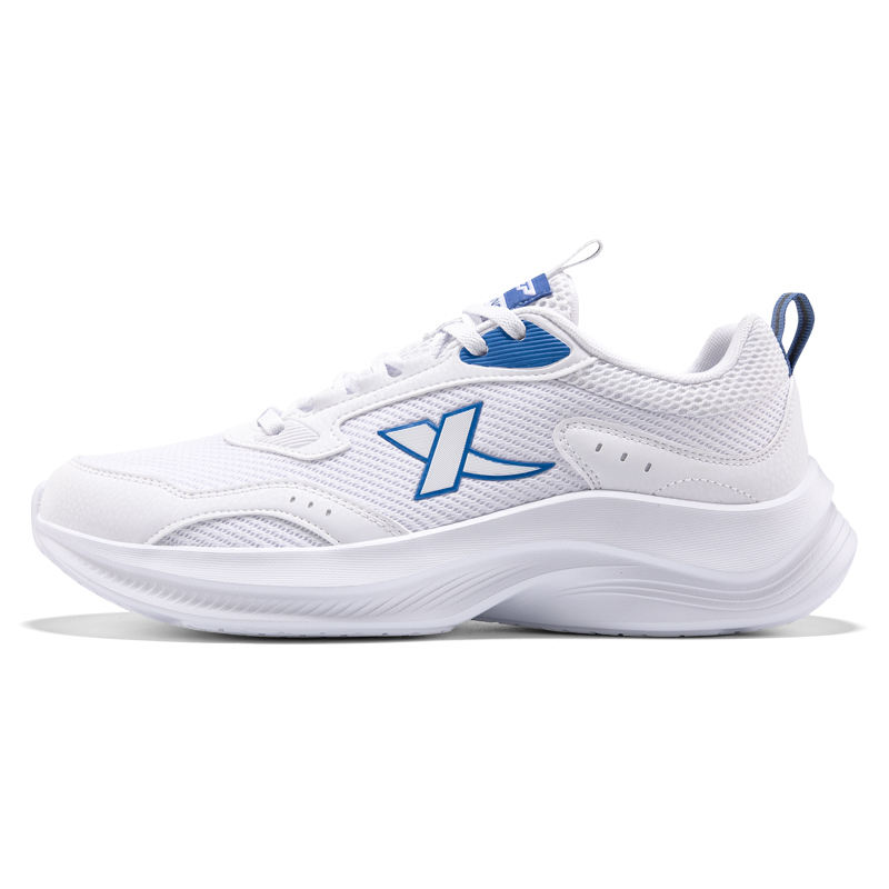 XTEP Cushioning Slip Resistant Breathable Low top Casual Running Shoes Men's New White
