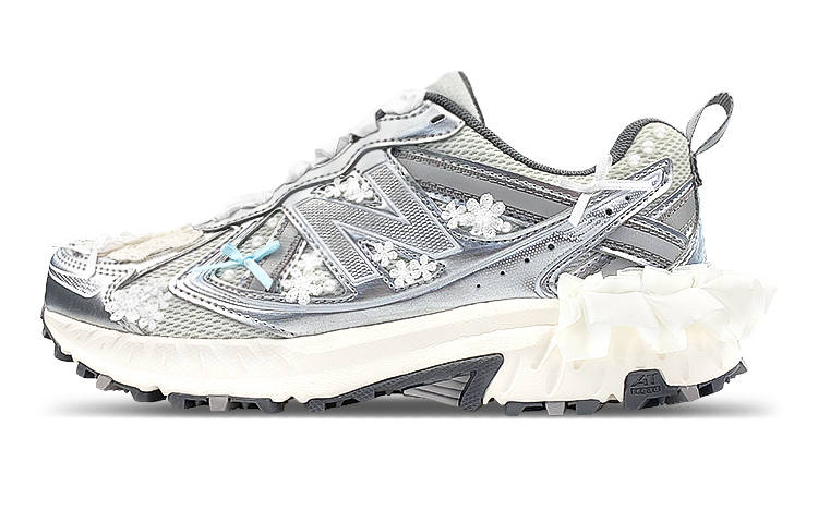 New Balance New Balance NB 410 Cushioning, Wear Resistant Low top Casual Running Shoes Unisex White Gray Silver