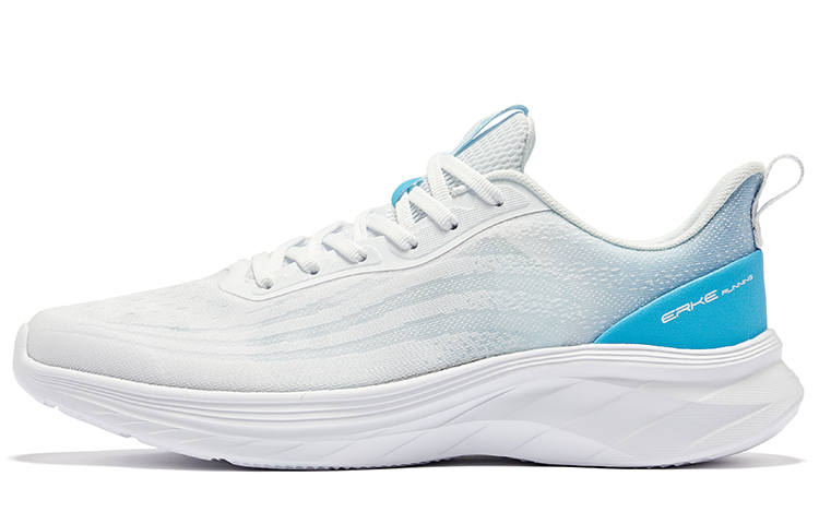 Erke Cushioning Breathable Cushioning Breathable Low top Running Shoes Men's Erke White Pool Blue