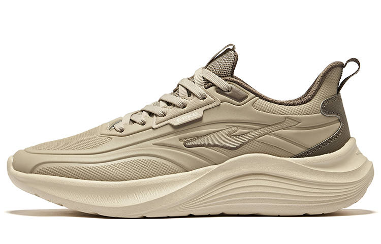 Erke Ming Ouyang Cushioning, Wear Resistant Low top Running Shoes Men's Light Linen Brownstone