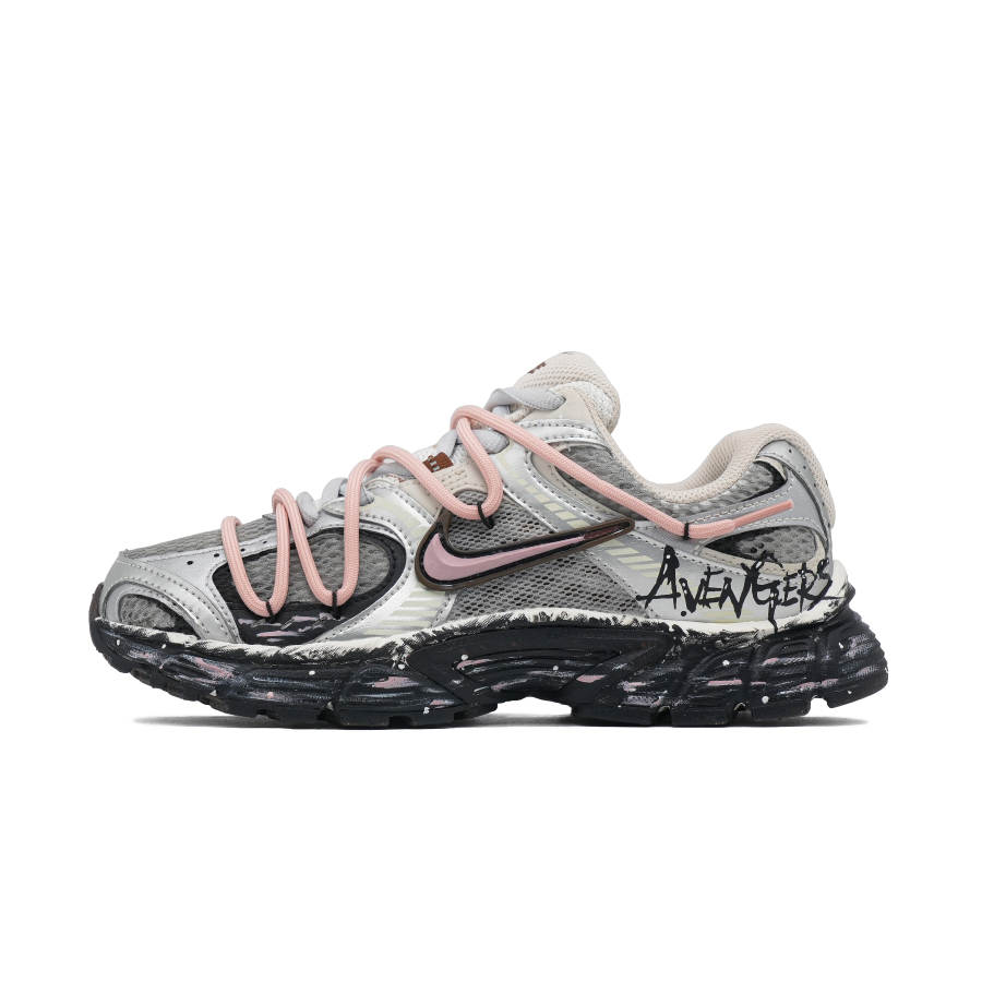 Nike Nike V5 RNR Abrasion Resistant Breathable Low top Running Shoes Women's Black Gray Pink