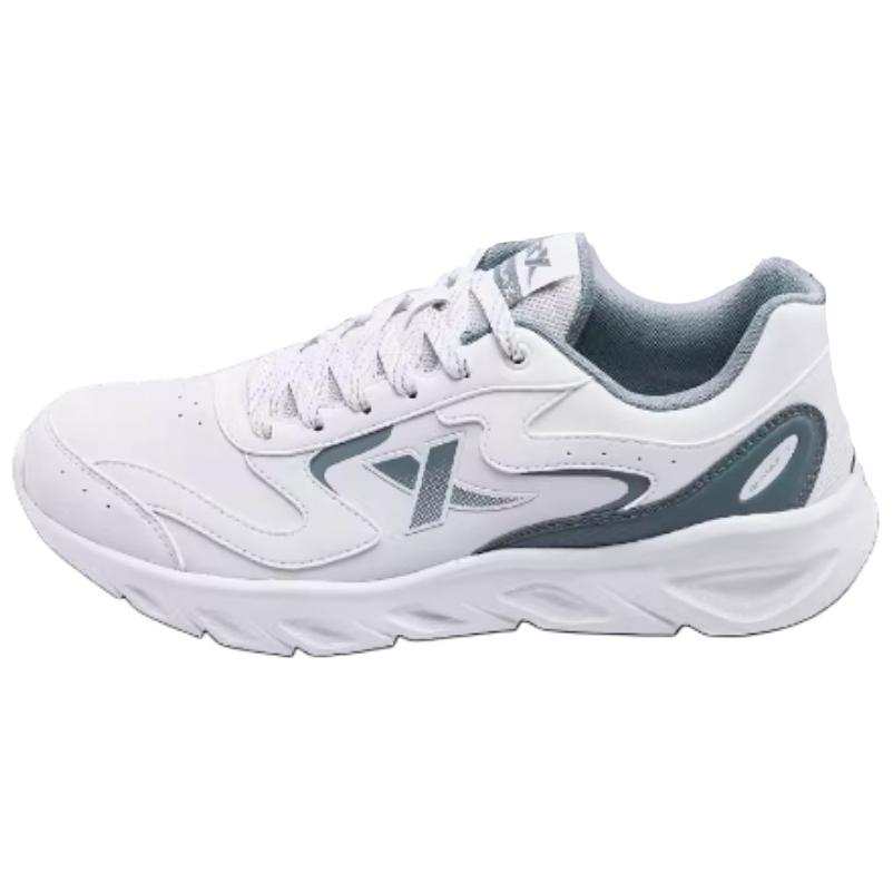 XTEP Cushioning Abrasion Resistant Cushioning, Wear Resistant Low top Running Shoes Men's White Gray