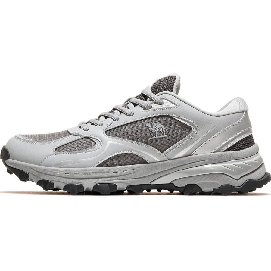 CAMEL Cushioning Breathable Lightweight Low top Casual Running Shoes Men's Nando Gray