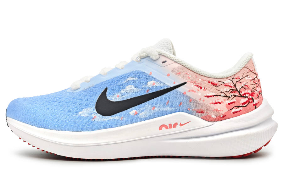Nike Nike Air Winflo 10 Low top Casual Running Shoes Men's Blue Pink