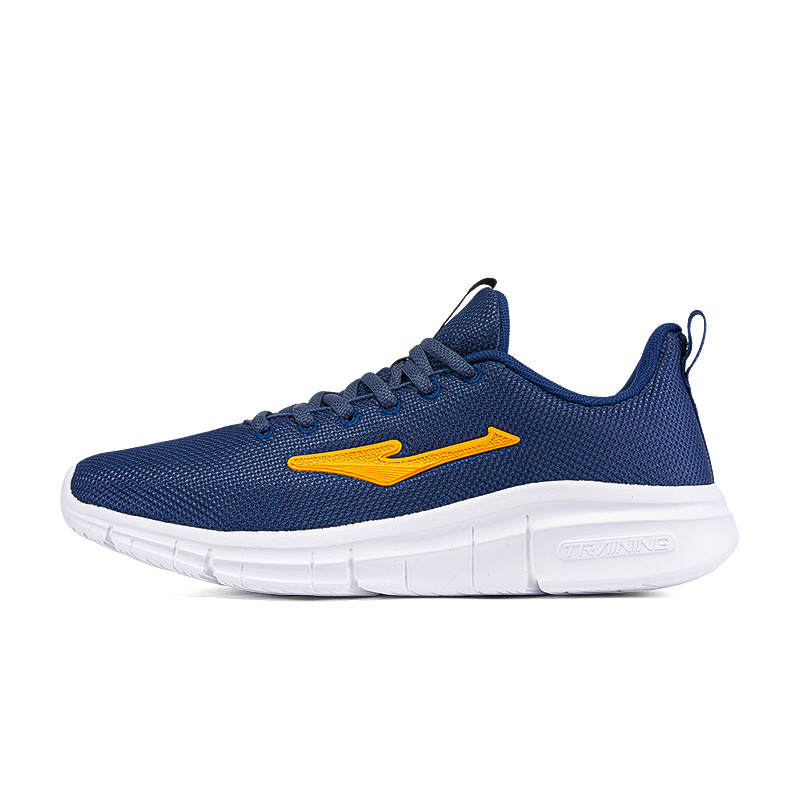 Erke Lightweight Rebound Low top Casual Running Shoes Men's Blue Yellow