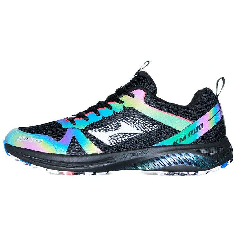 HEALTH Cushioning, Wear Resistant Low top Running Shoes Unisex Black White