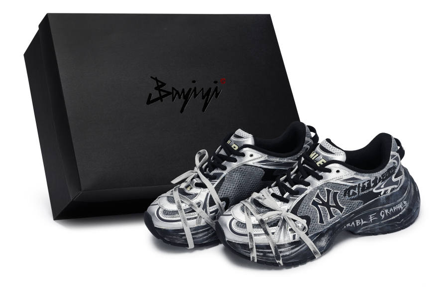 MLB New York Yankees Slip Resistant Abrasion Resistant Slip Resistant Abrasion Resistant Low top Running Shoes Unisex