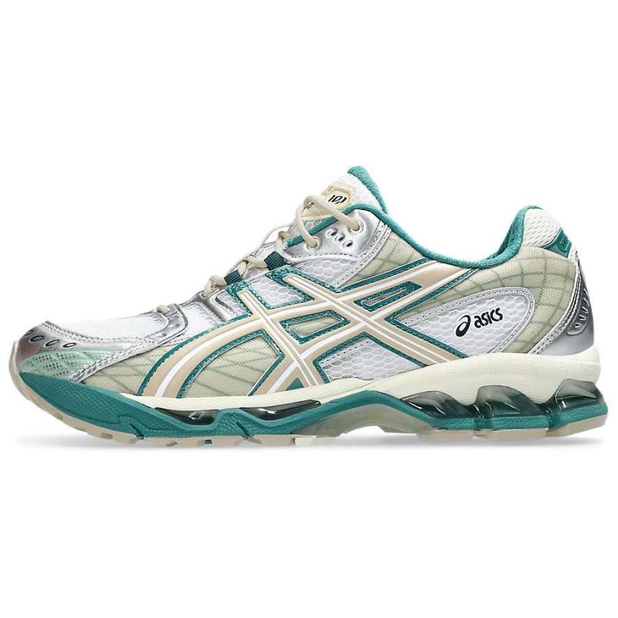 ASICS GEL Nimbus 10.1 Comfortable Mesh Low top Casual Long Distance Running Sprint Running Shoes Unisex White Green
