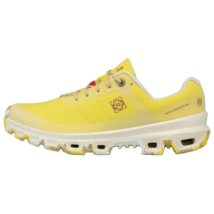 On LOEWE x On LOEWE Cushioning, Wear Resistant Low top Running Shoes Women's Yellow White
