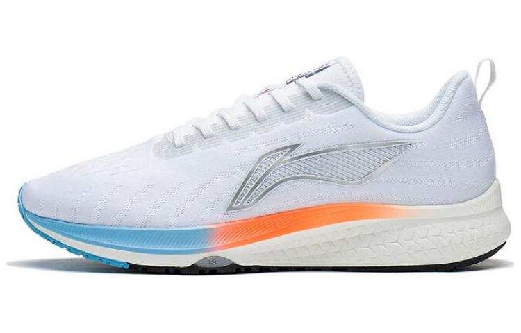 Li-Ning Li Ning Red Hare 5 Fabric Slip Resistant, Abrasion Resistant, Breathable Low top Running Shoes Men's Silver White
