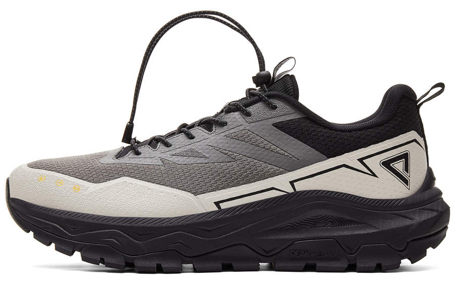 PEAK Cushioning Slip Resistant Abrasion Resistant Low top Running Shoes Men's Sand Gravel Gray
