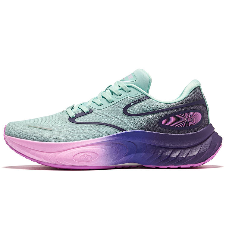 Erke Cushioning Low top Running Shoes Men's Azure Nighttime Purple