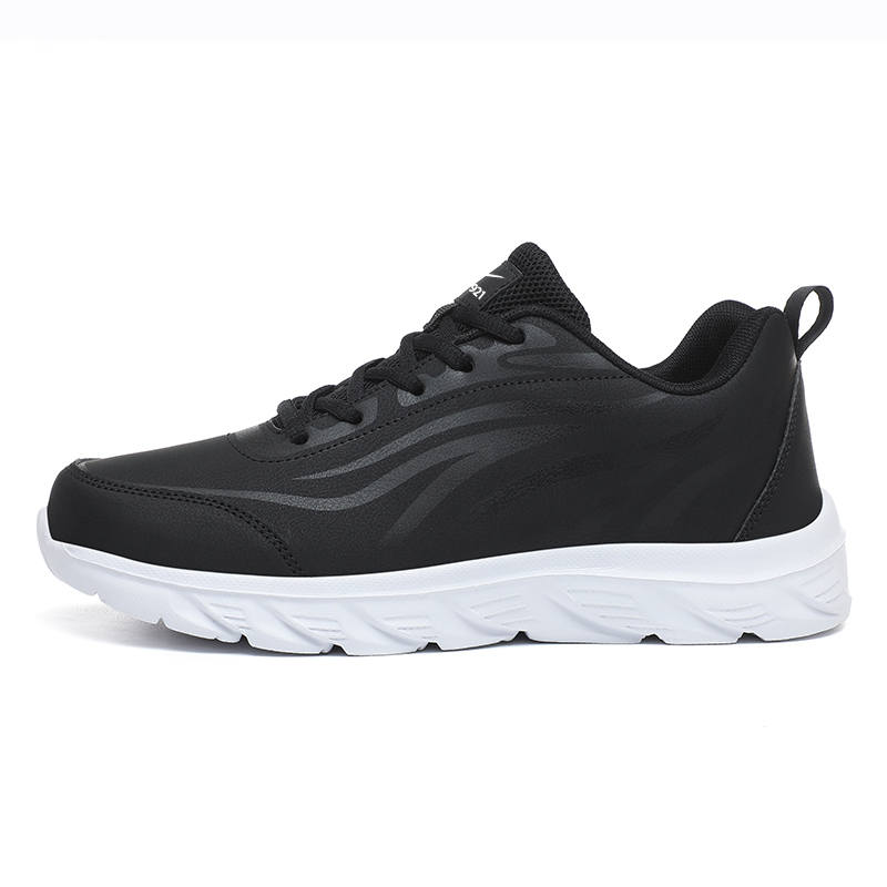 Binary Binary Cushioning Rebound Lightweight Slip Resistant Low top Running Shoes Men's Black