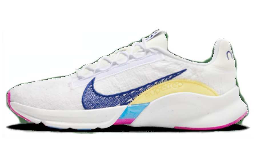 Nike Nike SuperRep Comfortable Cushioning, Wear Resistant Low top Running Shoes Women's White Blue Yellow