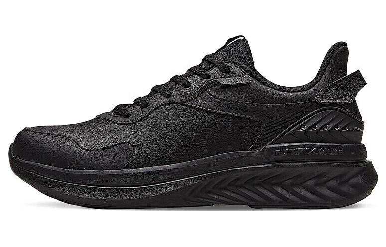 361° Comfortable Cushioning Waterproof Lightweight Rebound Low top Running Shoes Men's Black