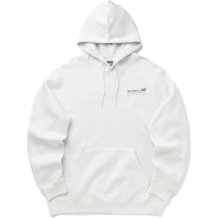 New Balance New Balance Sweatshirts Men's White Hooded Moderate