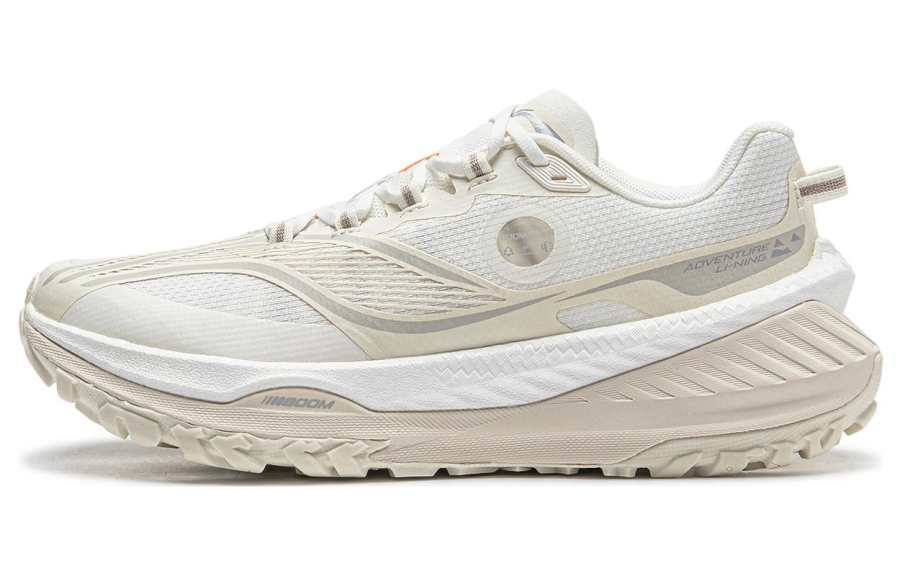 Li-Ning Li Ning Dilu Trendy Cushioning Slip Resistant Abrasion Resistant Low top Running Shoes Women's White