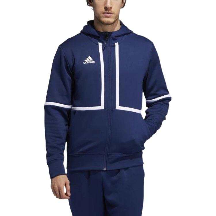 Adidas Adidas Jackets Men's Marine Blue Hooded Moderate Other