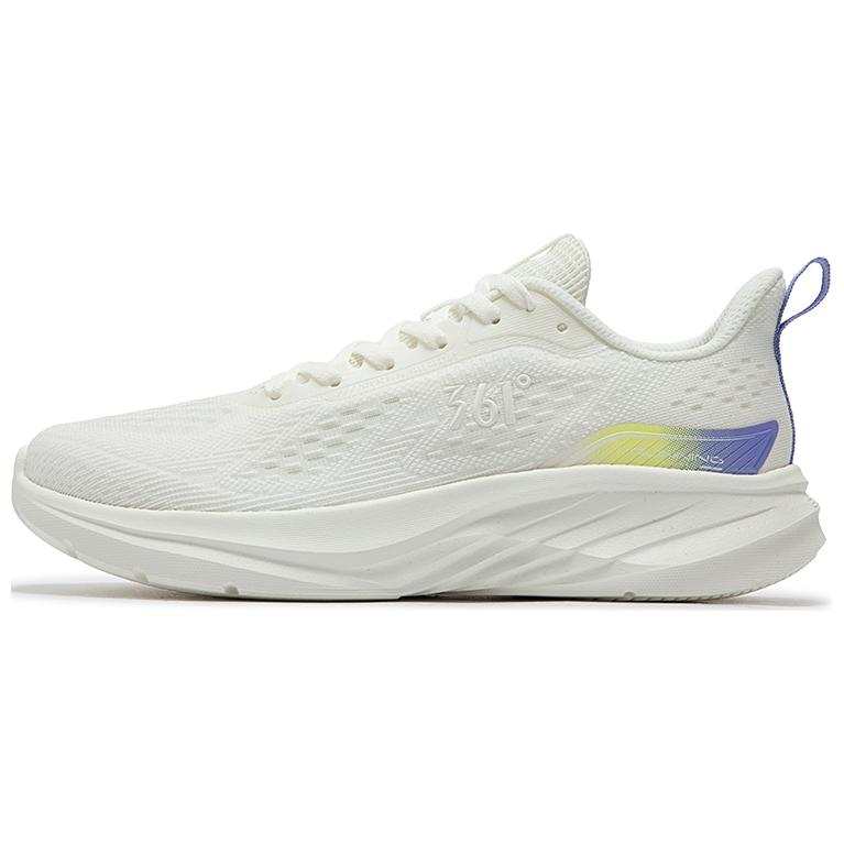 361° Slip Resistant Low top Running Shoes Women's White Yellow Blue