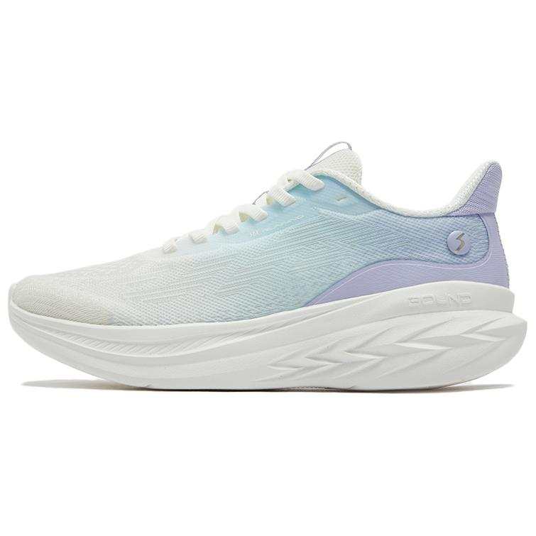 361° Flying Feather 3.0 Slip Resistant Abrasion Resistant Low top Casual Running Shoes Women's White Purple