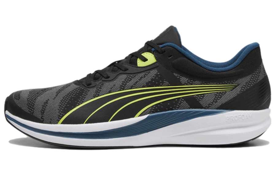 PUMA Redeem Profoam Deodorizing Slip Resistant Slip Resistant Low top Running Shoes Unisex Black Blue White