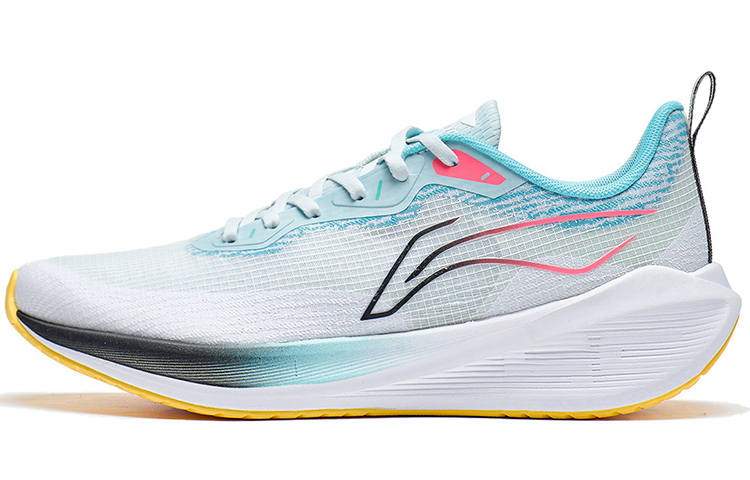 Li-Ning Li Ning Wuyue Cushioning Slip Resistant Abrasion Resistant Breathable Low top Casual Running Shoes Men's Blue