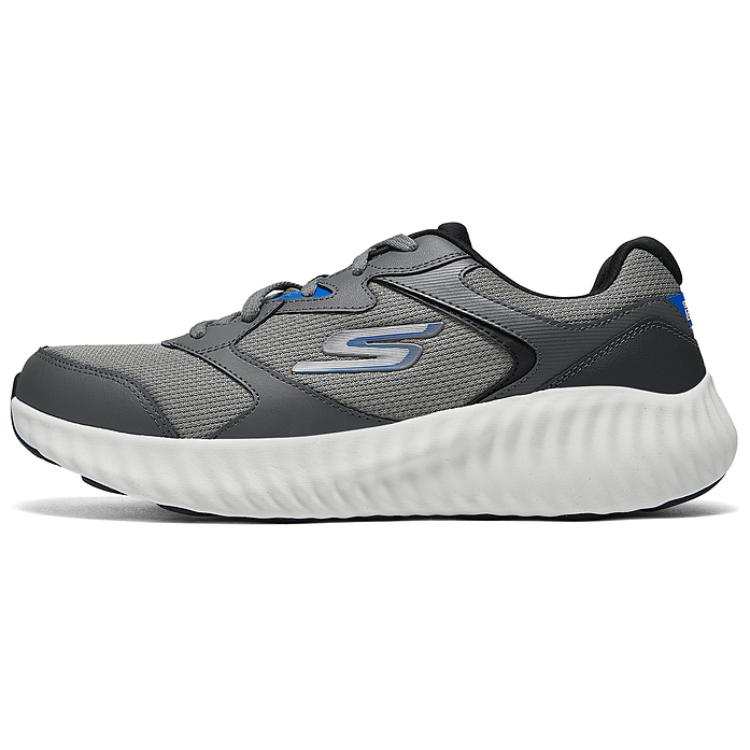 Skechers MEN'S GO Comfortable Synthetic Leather Abrasion Resistant Abrasion Resistant Low top Running Shoes Men's Gray