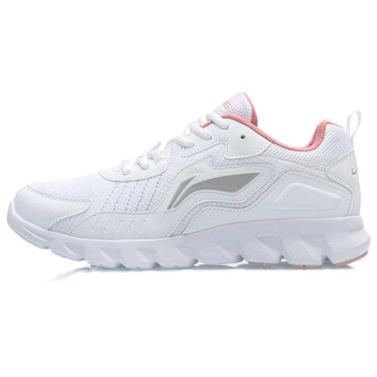 Li-Ning Li Ning Comfortable Cushioning Slip Resistant Abrasion Resistant Low top Casual Running Shoes Women's White