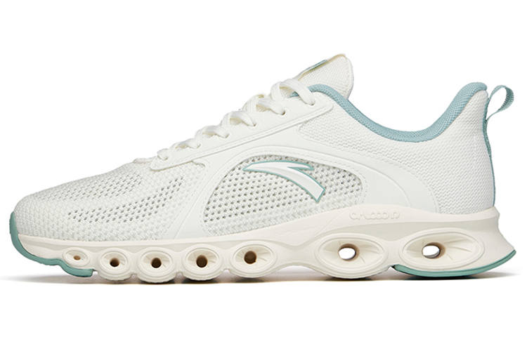 Anta Cushioning Slip Resistant Abrasion Resistant Breathable Low top Running Shoes Men's White