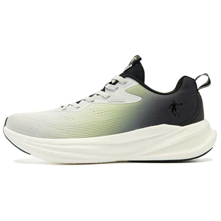 QIAODAN Abrasion Resistant Breathable Low top Casual Running Shoes Men's Green Black