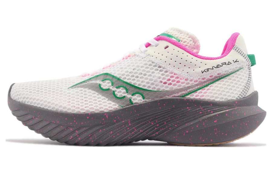 saucony Women's Kinvara 14 'White Sprig Gravel'