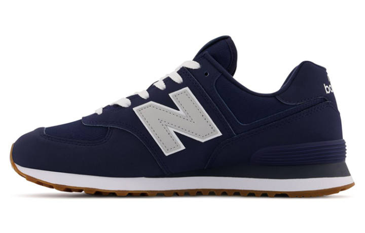 New Balance New Balance NB 574v2 Fabric Athleisure Low top Running Shoes Men's Dark Blue