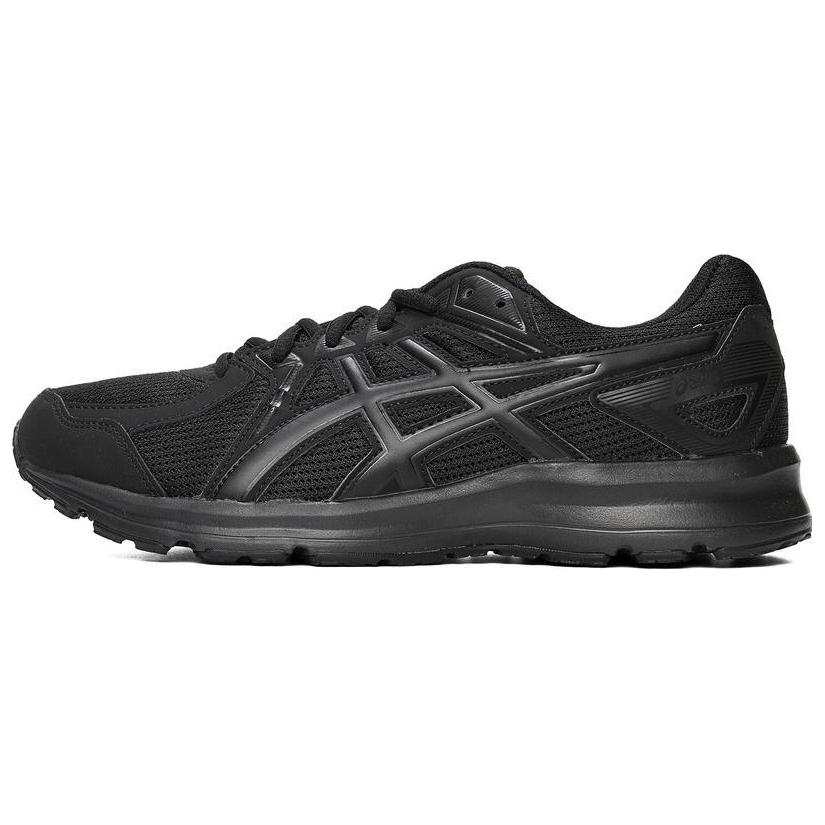 ASICS Jog 100 2 Cushioning Abrasion Resistant Breathable Low top Training Running Shoes Unisex Black