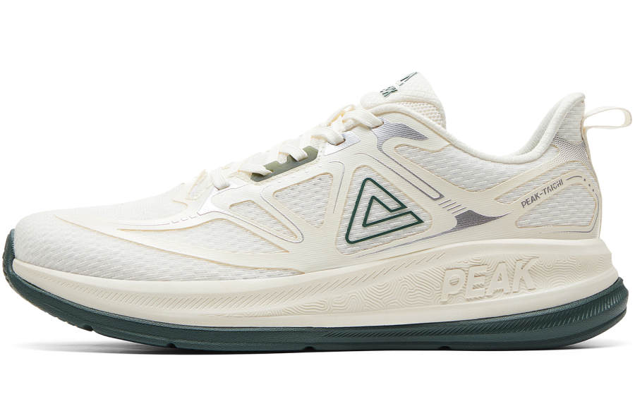 PEAK 24 Hours1.0 Cushioning Breathable Lightweight Rebound Low top Running Shoes Women's Canvas White