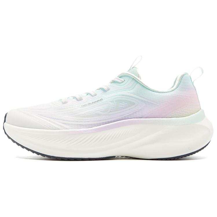 QIAODAN Slip Resistant And Breathable Low top Casual Running Shoes Women's White