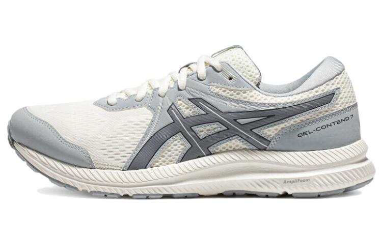 ASICS Gel Contend 7 Comfortable Low top Running Shoes Men's Beige Blue