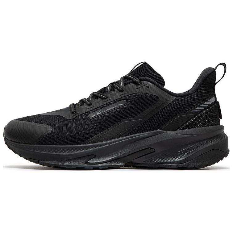 361° Yushan Slip Resistant Abrasion Resistant Low top Casual Running Shoes Men's Obsidian Black