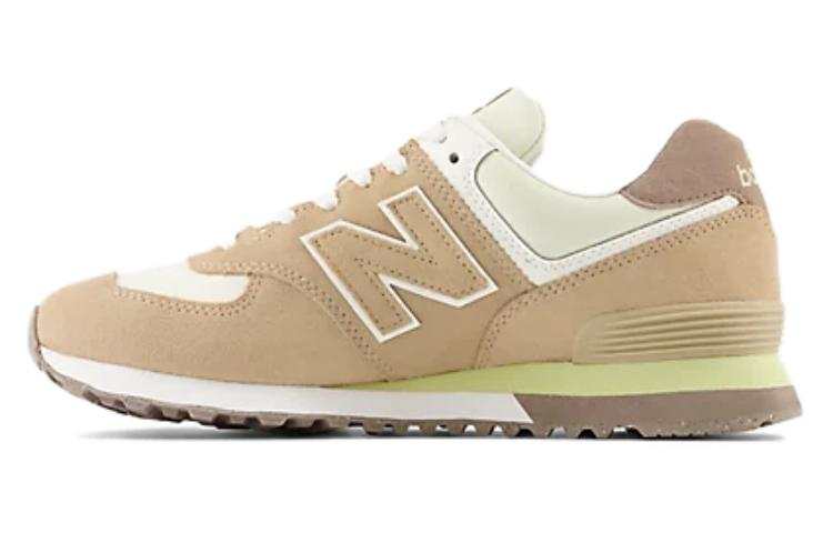 New Balance New Balance NB 574 Fabric Cushioning, Wear Resistant Low top Running Shoes Unisex Khaki