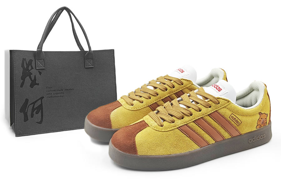 Adidas Adidas VL COURT 2.0 Cushioning, Wear Resistant Low top Skateboard Shoes Brown