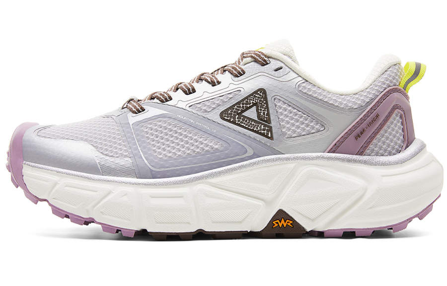 PEAK Cushioning Slip Resistant Rebound Low top Running Shoes Women's Gray Purple