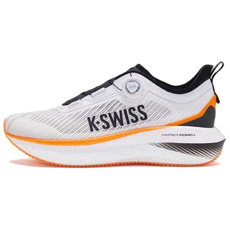 K·SWISS Fabric Slip Resistant Abrasion Resistant Low top Running Shoes Men's White