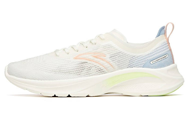 Anta Hydrogen Run III Cushioning Slip Resistant Abrasion Resistant Low top Running Shoes Women's White Blue