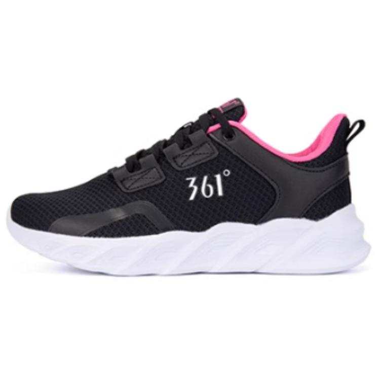 361° Breathable Mesh Cushioning, Wear Resistant Low top Running Shoes Women's Black Pink