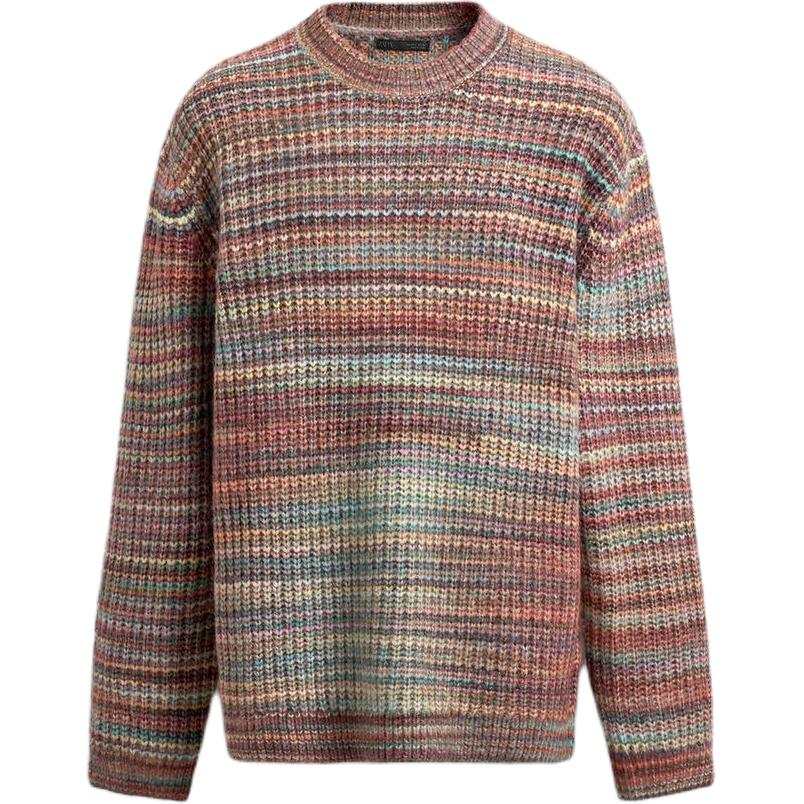 ZARA Knitwear Men's Multicolor Crew Neck Moderate