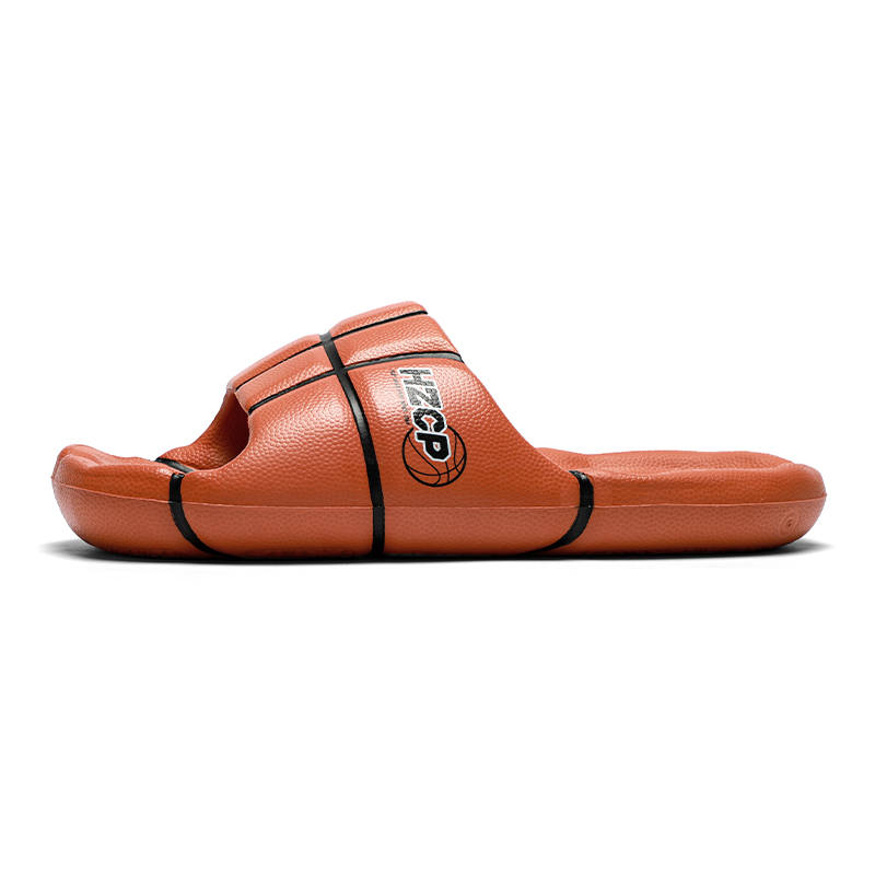HZCP Ballspark x HZCP Slip Resistant Odor Resistant Abrasion Resistant Basketball Trendy Casual Slippers Unisex Orange
