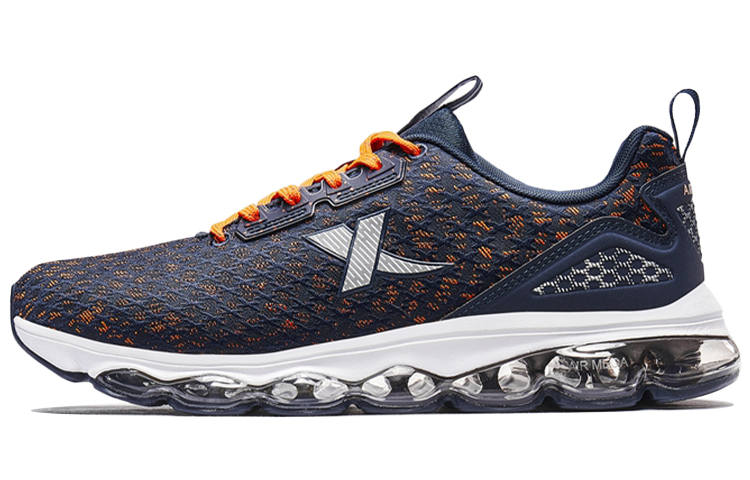XTEP Generation 1 Air Cushion Cushioning Slip Resistant Low top Running Shoes Men's Blue Orange